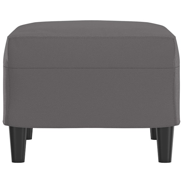 vidaXL Fotpall grå 60x50x41 cm konstläder Grå