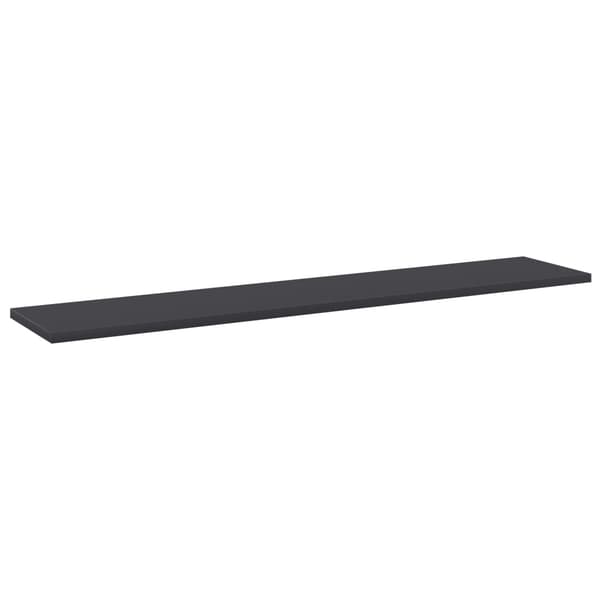 vidaXL Hyllplan 8 st grå 100x20x1,5 cm konstruerat trä grå