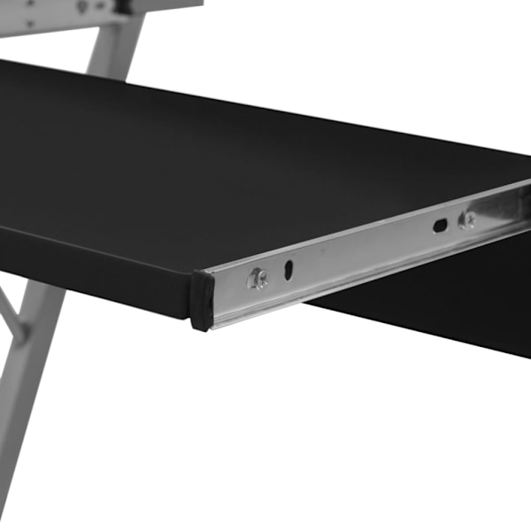 vidaXL Datorbord Fårö 60x40cm svart Svart