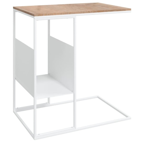 vidaXL Sidobord vit 55x36x59,5 cm konstruerat trä Vit