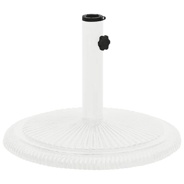 vidaXL Parasollfot vit 45x45x30 cm gjutjärn Vit