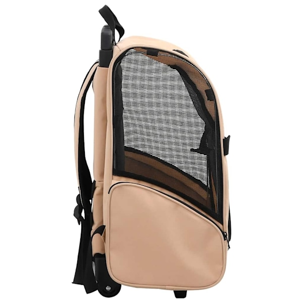 vidaXL Beige fällbar multifunktionell djurväska Beige