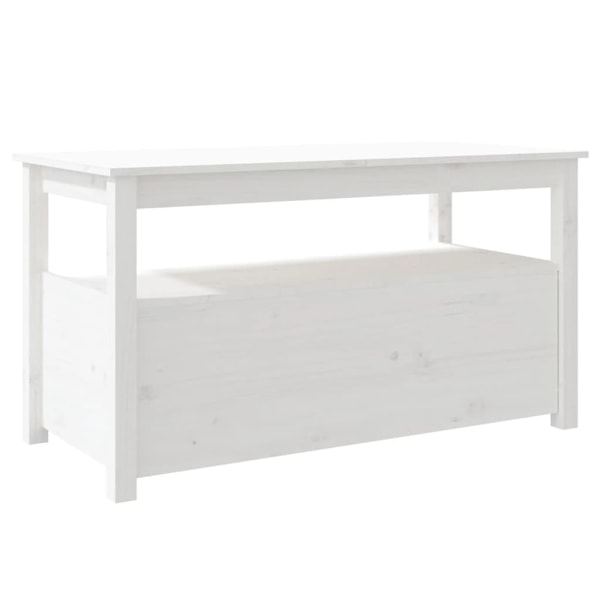 vidaXL Soffbord vit 102x49x55 cm massiv furu Vit