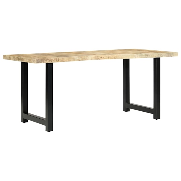 vidaXL Matbord 180x90x76 cm massivt mangoträ Brun