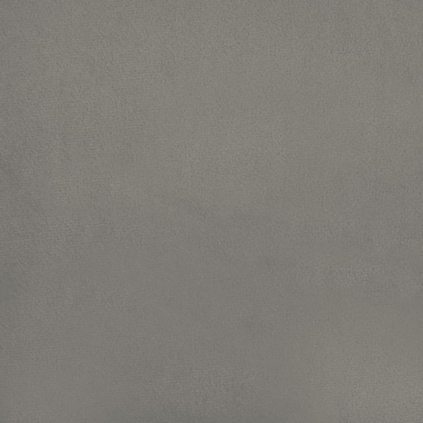 vidaXL Sängram utan madrass ljusgrå 120x200 cm sammet Grå