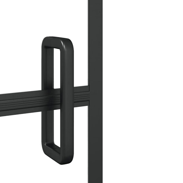 vidaXL Duschvägg fällbar ESG 100x140 cm svart