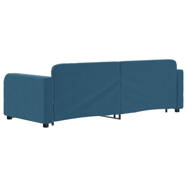 vidaXL Dagbädd utdragbar blå 80x200 cm sammet Blå