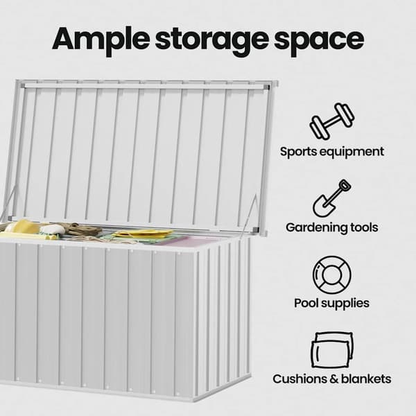 vidaXL Dynbox grå 129x67x65 cm grå