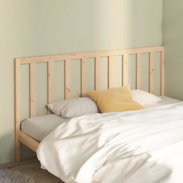 vidaXL Sänggavel 186x4x100 cm massiv furu Brun