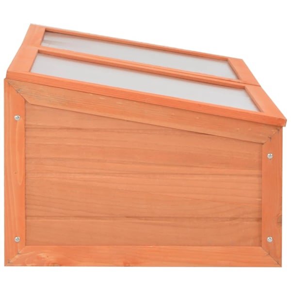 vidaXL Växthus trä 100x50x34 cm Brun
