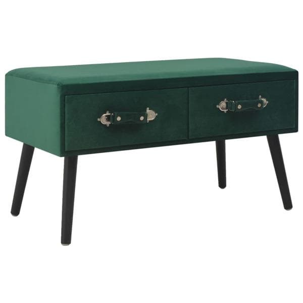 vidaXL Soffbord grön 80x40x46 cm sammet Grön