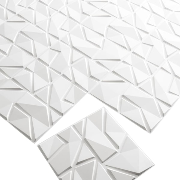 WallArt 3D Väggpaneler 24 st GA-WA31 liam Vit