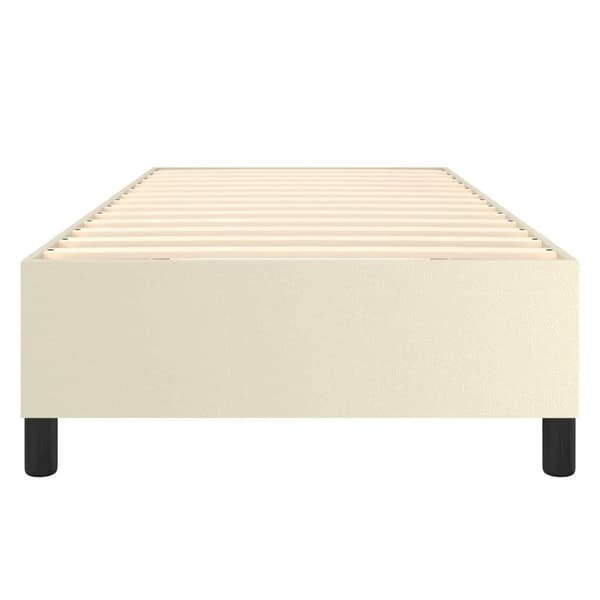 vidaXL Ramsäng gräddvit 80x200 cm konstläder Kräm
