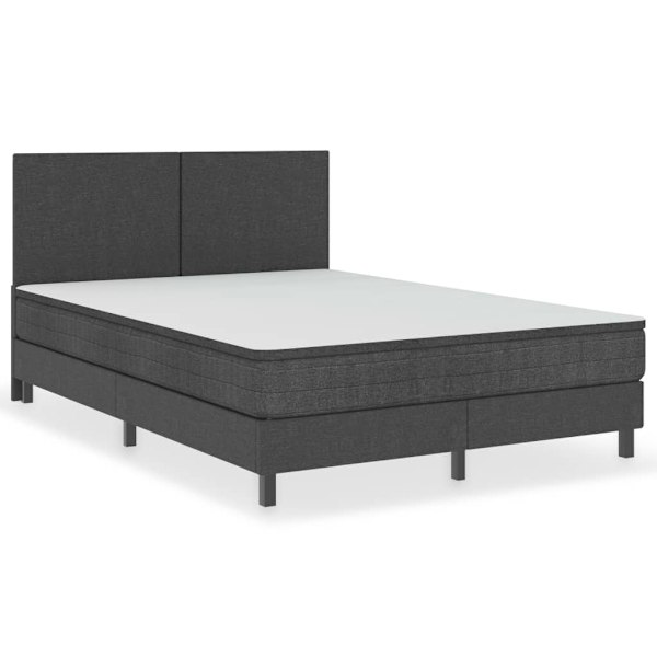 vidaXL Sänggavel mörkgrå tyg 160x200 cm grå