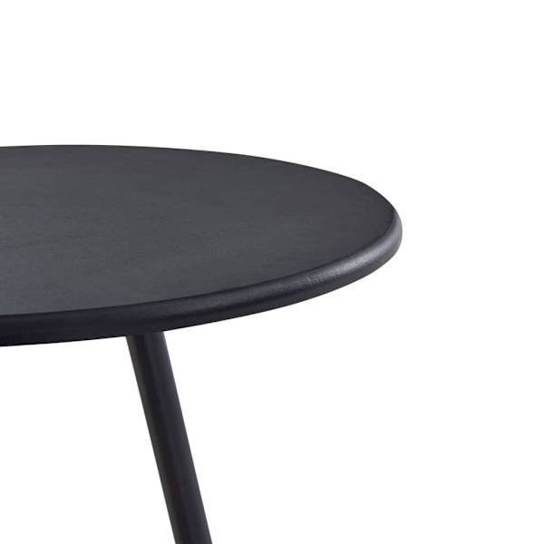 vidaXL Bargrupp 3 delar tyg svart Svart