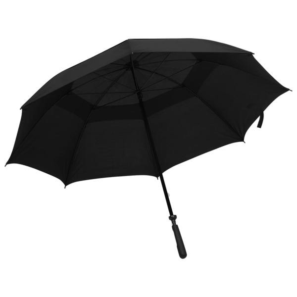 vidaXL Paraply svart 130cm Svart