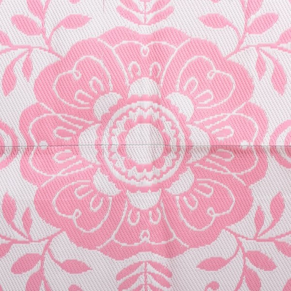 vidaXL Utomhusmatta ARAKIL rosa 190x290 cm PP Rosa