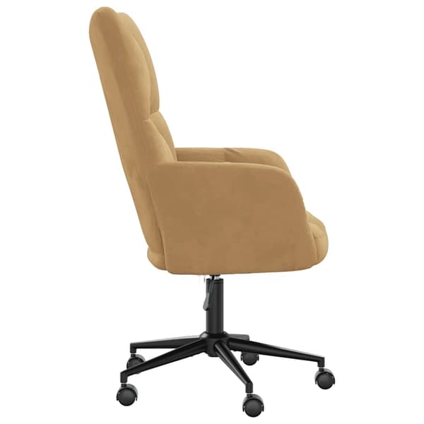 vidaXL Vilstol brun sammet Brun