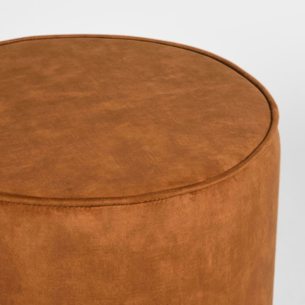 LABEL51 Sittpuff Tibo 55x55x40 cm ockrafärgad velour Orange