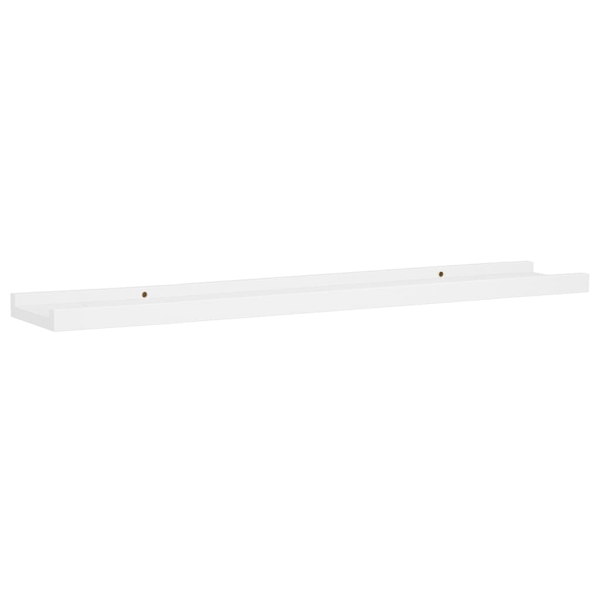 vidaXL Tavellist 2 st vit 80x9x3 cm MDF Vit