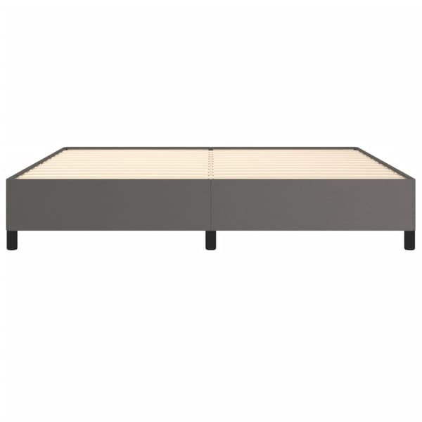 vidaXL Sängram grå 200x200 cm konstläder Grå