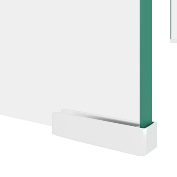 vidaXL TV-bord klarglas 80x30x13 cm Transparent
