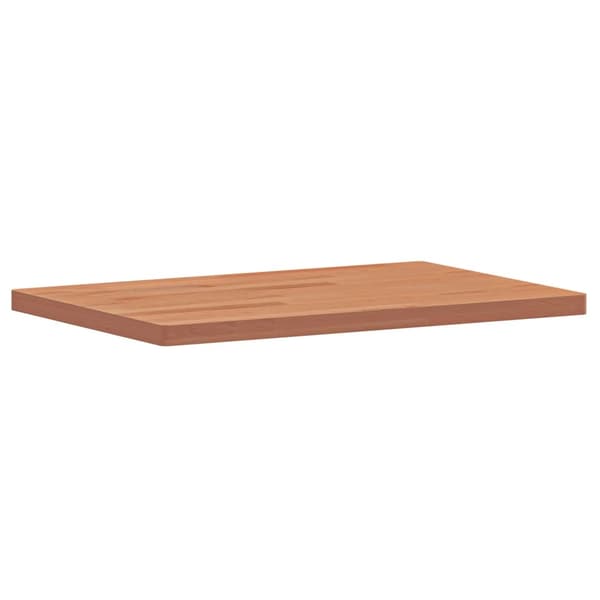 vidaXL Bordsskiva 60x40x2,5 cm rektangulär massivt bokträ Brun