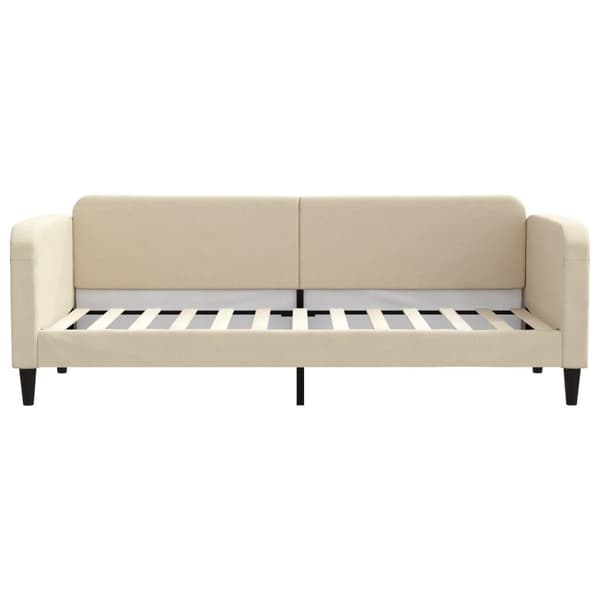 vidaXL Dagbädd gräddvit 80x200 cm tyg Kräm