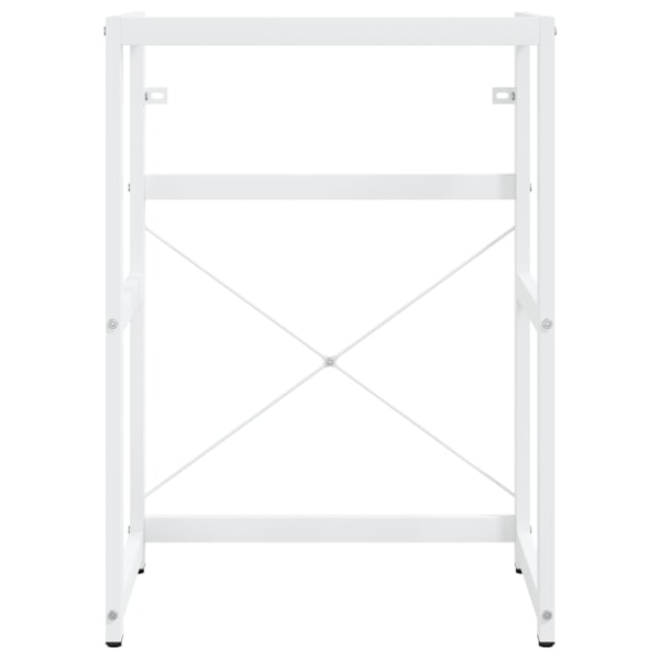 vidaXL Ram för tvättställ vit 59x38x83 cm järn Vit
