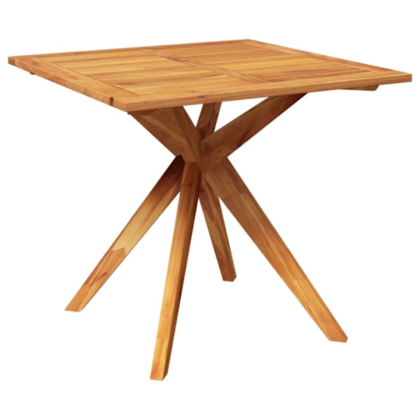 vidaXL Trädgårdsbord 85x85x75 cm massivt akaciaträ Brun