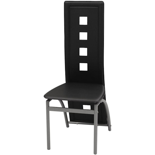 vidaXL Matbord och stolar 5 delar svart Svart