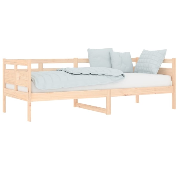 vidaXL Dagbädd 80x200 cm massiv furu Brun
