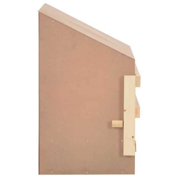 vidaXL Värprede 3 fack 72x33x54 cm massiv furu