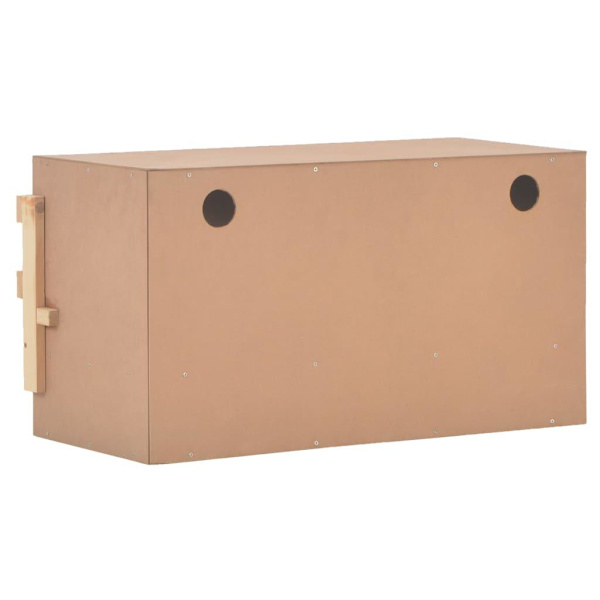 vidaXL Värprede 3 fack 72x33x38 cm massiv furu