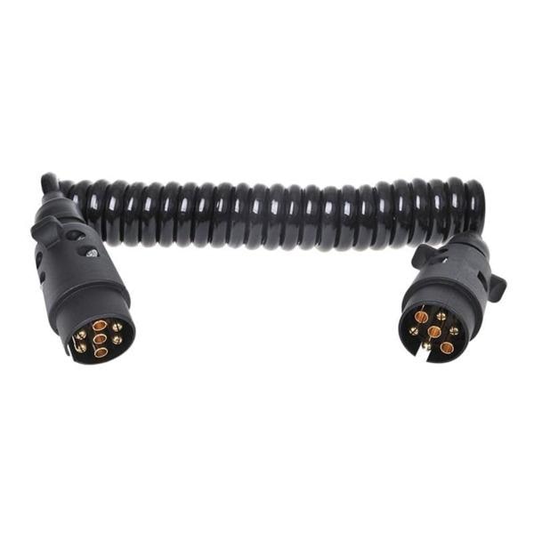 ProPlus Spiralkabel 3 m med 2x7-poligt uttag