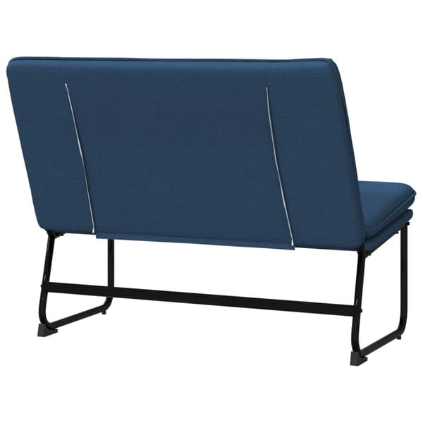 vidaXL Bänk blå 100x75x76 cm tyg Blå