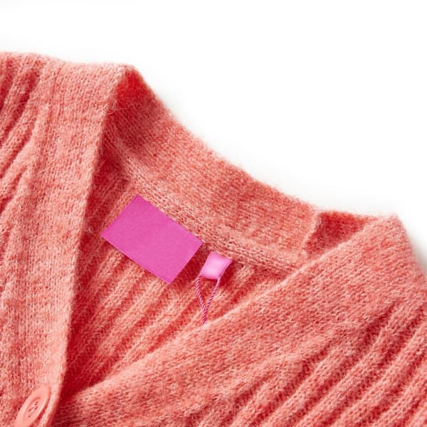 vidaXL Stickad tröja för barn rosa 104 Rosa