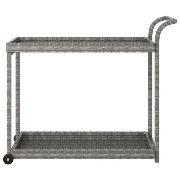 vidaXL Serveringsvagn grå 100x45x83 cm konstrotting grå