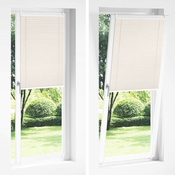 vidaXL Plisségardin 100x200 cm creme Creme