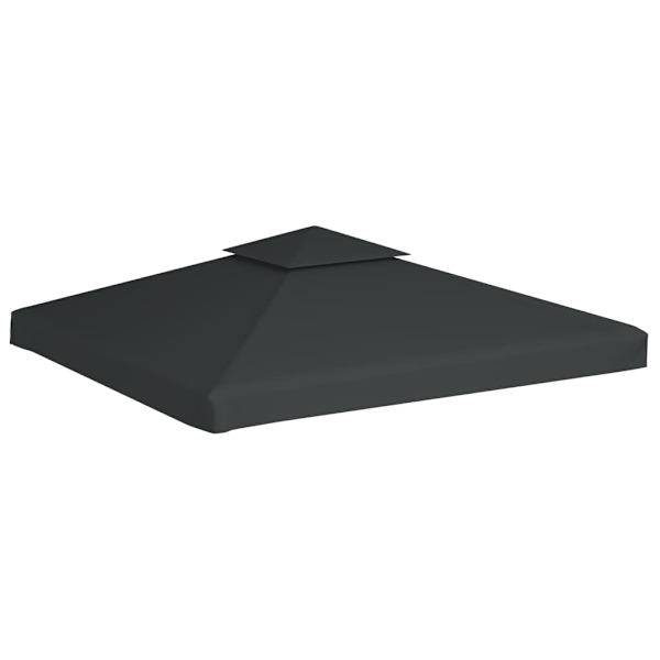 vidaXL Paviljongtak 270 g/m² 3 x m mörkgrå grå