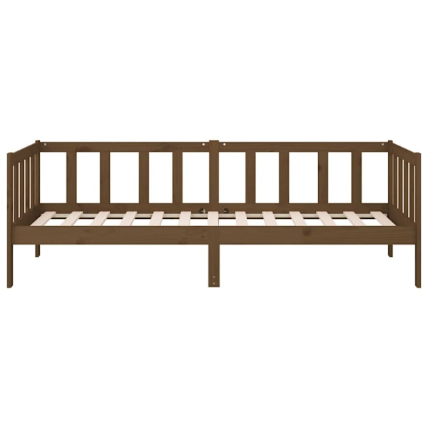 vidaXL Dagbädd honungsbrun 80x200 cm massiv furu Brun