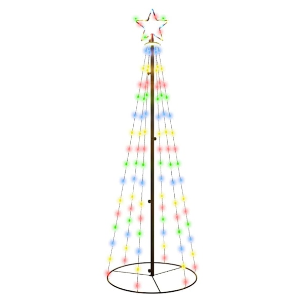 vidaXL Julgranskon färgglad 108 LEDs 70x180 cm Flerfärgsdesign