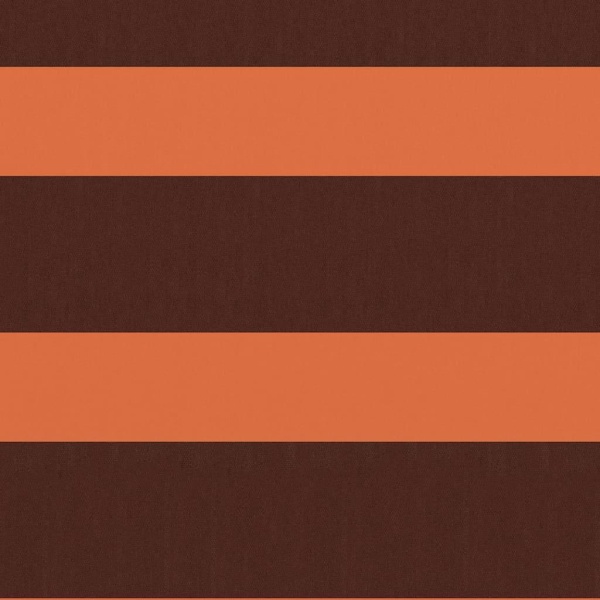 vidaXL Balkongskärm orange och brun 75x600 cm oxfordtyg multifärg