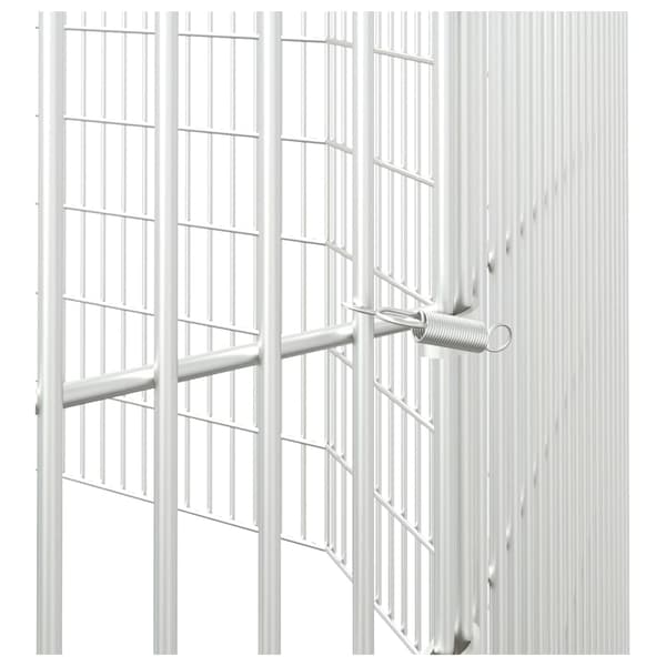 vidaXL Husdjursbur 10-panel 54x80 cm galvaniserat järn Silver