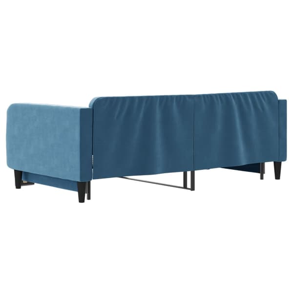 vidaXL Dagbädd utdragbar blå 100x200 cm sammet Blå