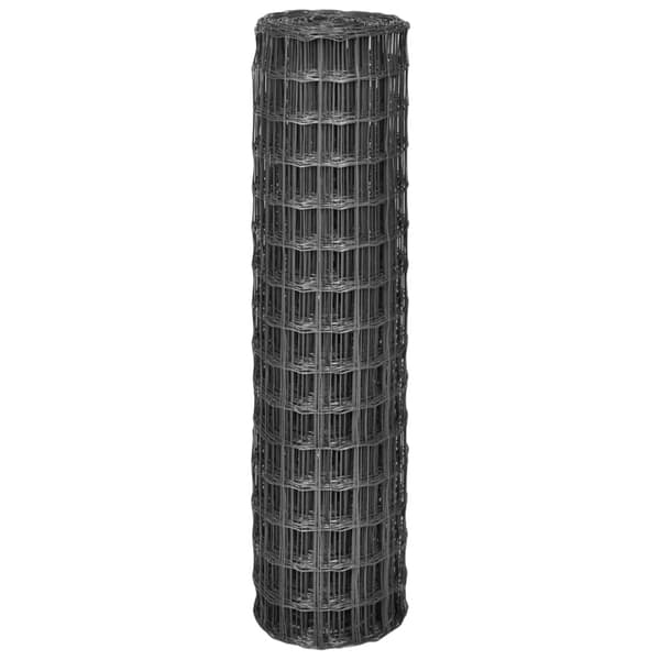 vidaXL Eurofence 10x1,5 m 100x100 mm stål grå grå