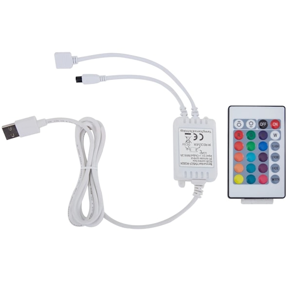 vidaXL Sängram med LEDs utan madrass vit 120x200 cm Vit