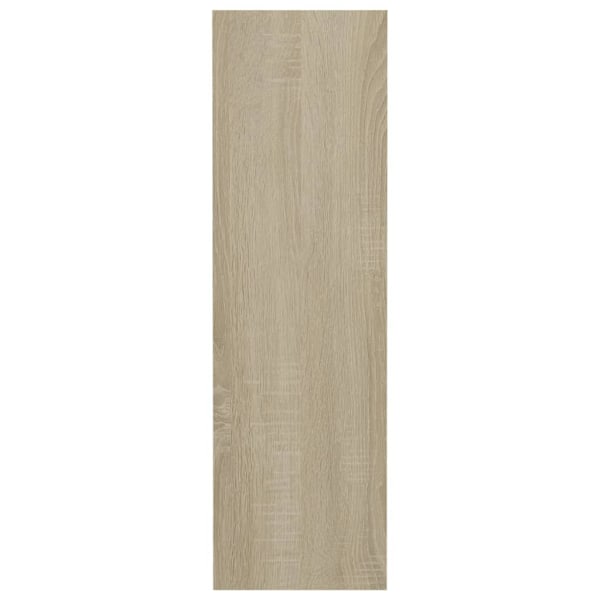 vidaXL Väggmonterat sonoma-ek 80x18x60 cm konstruerat trä Brun