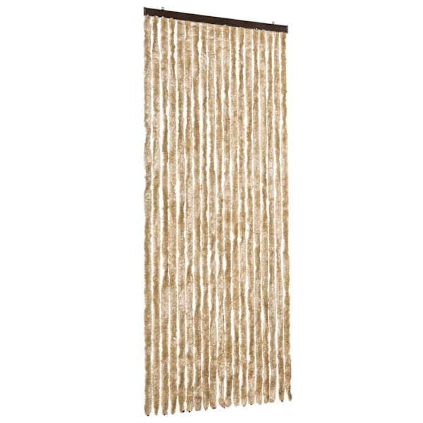 vidaXL Insektsdraperi beige 56x200 cm chenille Beige