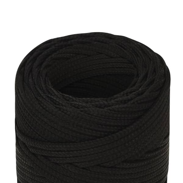 vidaXL Rep svart 2 mm 250 m polyester
